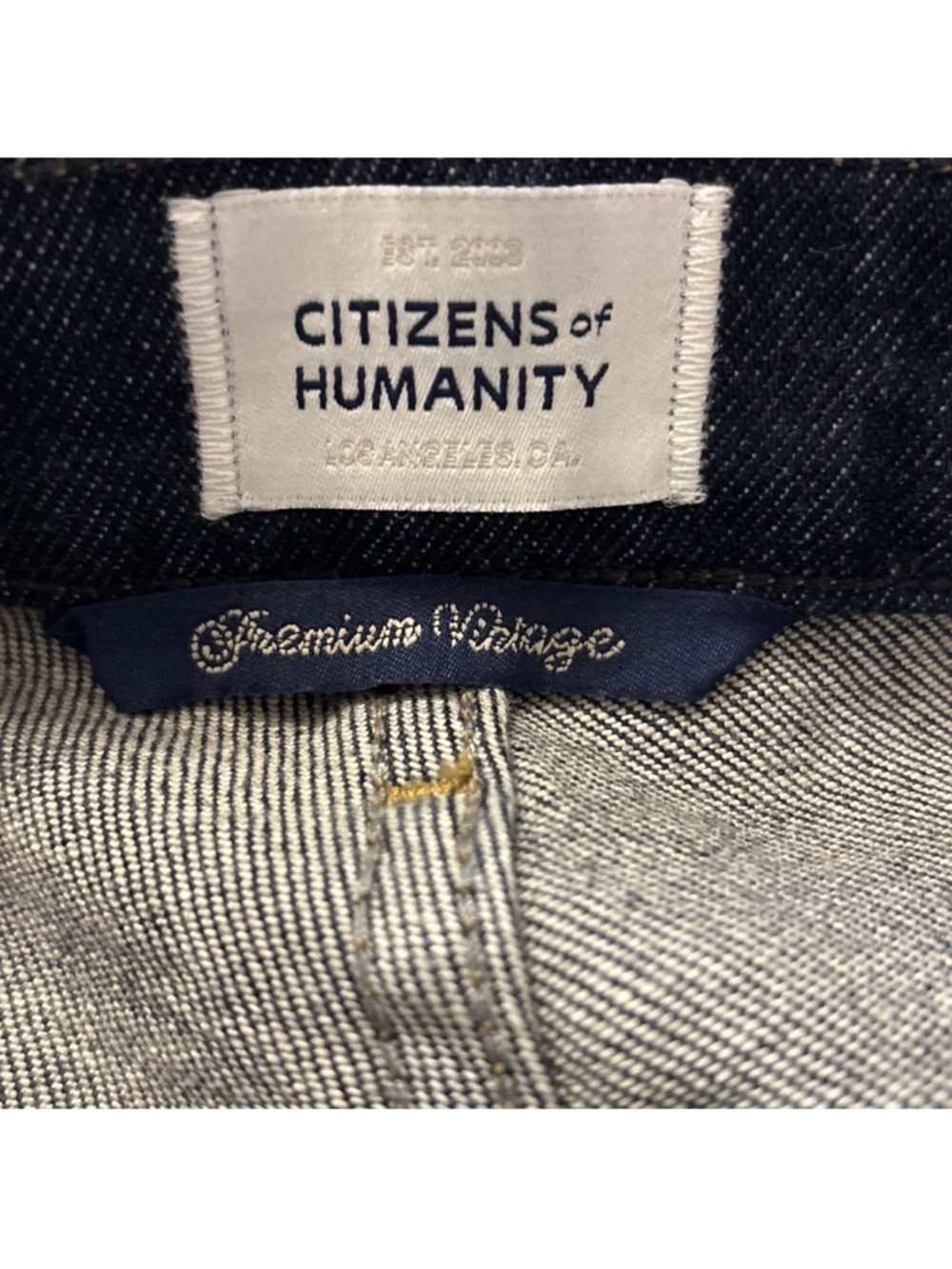 anthropologie Citizens of Humanity Women’s Mid Rise Dark Wash Denim Jeans Sz 28 - Picture 4 of 13